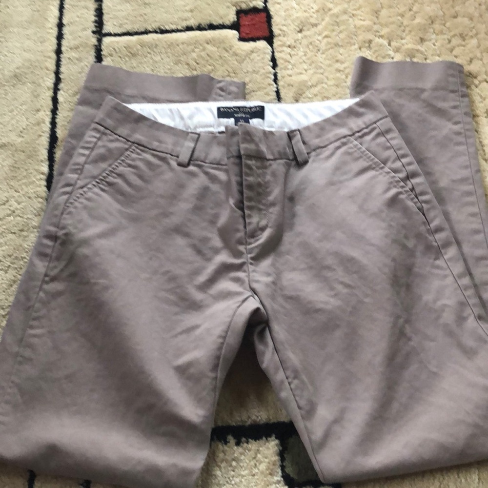 Banana Republic Martin Fit Brown Womens Pants 4S